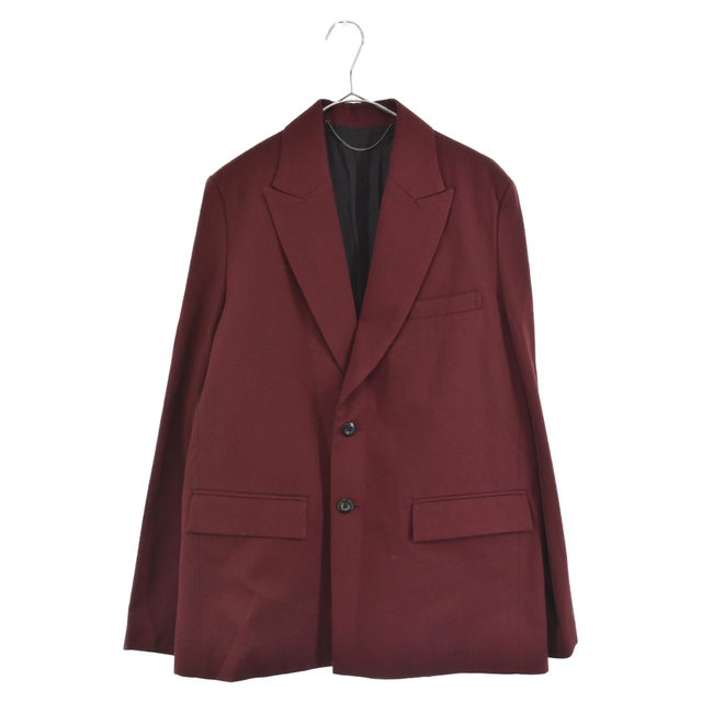 Jieda(ジエダ)のJieda ジエダ 20AW GABADINE TAILORED JACKET コットンウールギャバジンテーラードジャケット レッド Jie-20W-JK05-A メンズのジャケット/アウター(テーラードジャケット)の商品写真