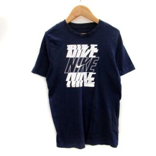 ナイキ(NIKE)のナイキ Tシャツ カットソー 半袖 ラウンドネック ロゴプリント XL ネイビー(Tシャツ(半袖/袖なし))