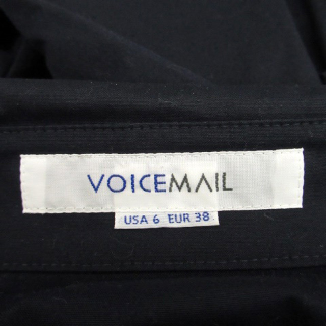 VOICEMAIL(ヴォイスメール)のヴォイスメール シャツ ブラウス スキッパーカラー 七分袖 無地 38 紺 レディースのトップス(その他)の商品写真