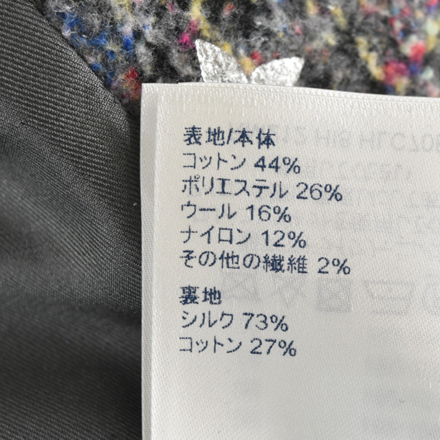 LOUIS VUITTON ルイヴィトン 21AW モノグラム コットン ロング チェスターコート グレー RN212 HI8 HLC70E