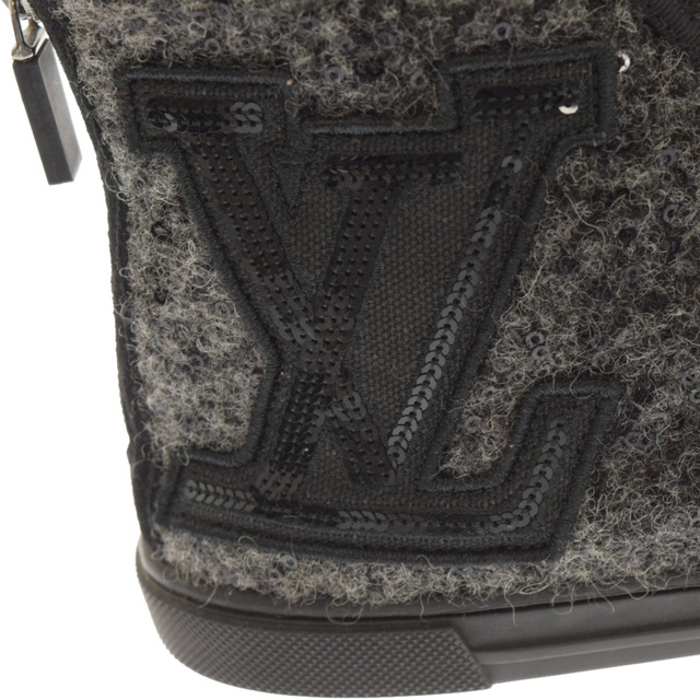 LOUIS VUITTON(ルイヴィトン)のLOUIS VUITTON ルイヴィトン スパンコール ハイカットスニーカー ブラック レディース MS 0132 レディースの靴/シューズ(スニーカー)の商品写真