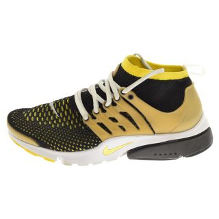 ナイキ(NIKE)のNIKE ナイキ AIR PRESTO FLYKNIT ULTRA エアプレストフライニットウルトラ ローカットスニーカー ブラック イエロー US9 27cm 835570-007(スニーカー)