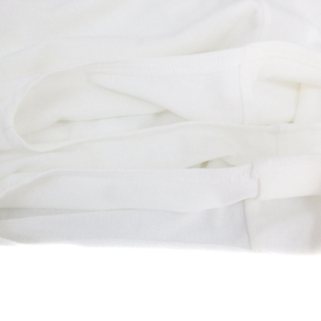 OPAQUE.CLIP(オペークドットクリップ)のオペークドットクリップ ブラウス カットソー フレンチスリーブ リボン M 白 レディースのトップス(シャツ/ブラウス(半袖/袖なし))の商品写真