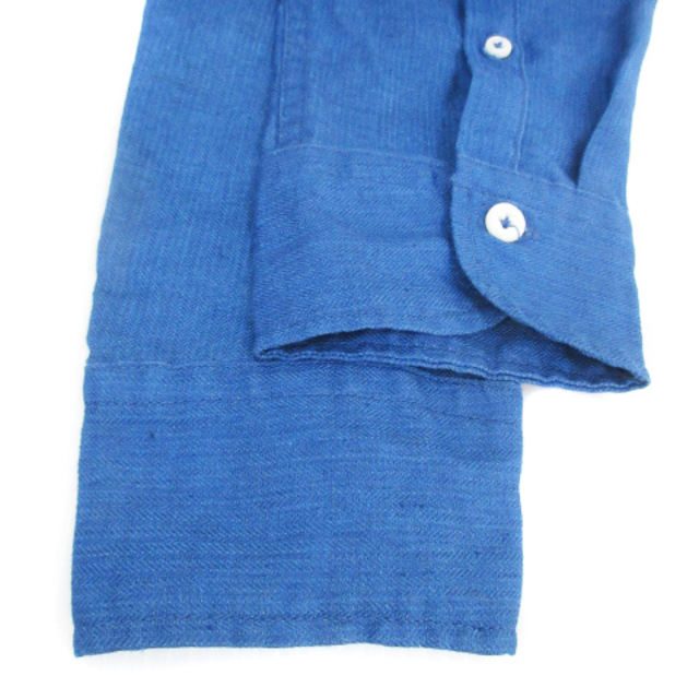 MONSIEUR NICOLE(ムッシュニコル)のムッシュニコル カジュアルシャツ 長袖 ボタンダウン 48 青 /FF34 メンズのトップス(シャツ)の商品写真