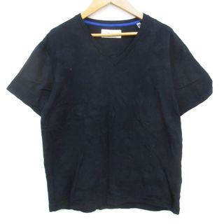 ノーリーズ(NOLLEY'S)のノーリーズ Tシャツ カットソー 半袖 Vネック 迷彩柄 M 紺 /FF6(Tシャツ(半袖/袖なし))