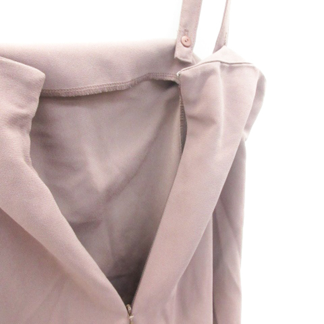 OPAQUE(オペーク)のオペーク フレアスカート ロング丈 マキシ丈 サスペンダー付き 2way M 紫 レディースのスカート(ロングスカート)の商品写真