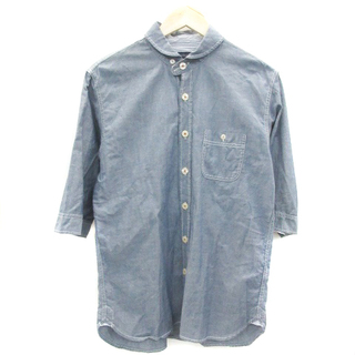 レイジブルー(RAGEBLUE)のレイジブルー カジュアルシャツ 七分袖 シャンブレー L ネイビー 紺(シャツ)
