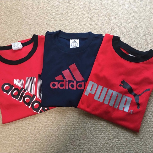 adidas(アディダス)のTシャツ　adidas PUMA 3枚セット　 キッズ/ベビー/マタニティのキッズ服男の子用(90cm~)(Tシャツ/カットソー)の商品写真