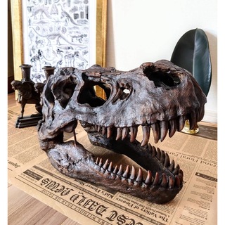 イケア(IKEA)のティラノサウルス インテリア オブジェ  恐竜の化石 トリケラトプス(置物)
