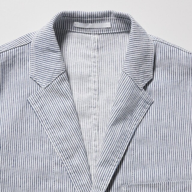 UNIQLO - 新品!UNIQLO リネンブレンドジャケット XL 爽やか♪ ~清涼感