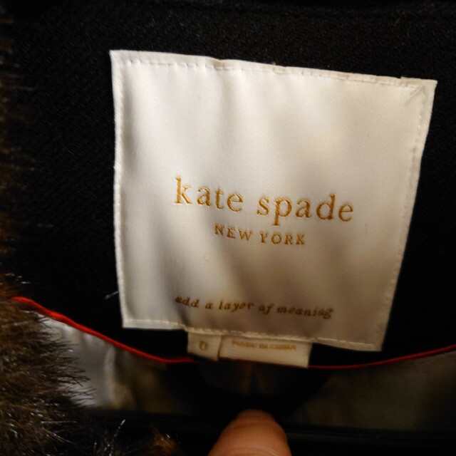 ジャケット/アウターkate spade♠ファー襟ロングコート