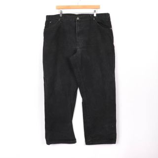 ディッキーズ(Dickies)のディッキーズ ワークパンツ ペインターパンツ ストレート ボトムス 大きいサイズ アメリカ古着 メンズ 40×30サイズ ブラック Dickies(その他)