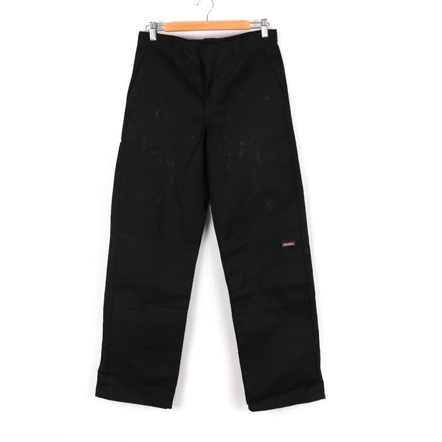 Dickies(ディッキーズ)のディッキーズ ワークパンツ ペインターパンツ ストレート ロゴ ボトムス アメリカ古着 メンズ 16H29Wサイズ ブラック Dickies メンズのパンツ(その他)の商品写真