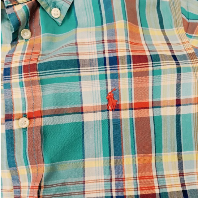 Ralph Lauren(ラルフローレン)のラルフローレン 半袖シャツ ブルー系 130 キッズ/ベビー/マタニティのキッズ服男の子用(90cm~)(ブラウス)の商品写真