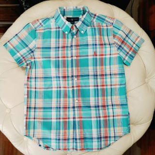 ラルフローレン(Ralph Lauren)のラルフローレン 半袖シャツ ブルー系 130(ブラウス)
