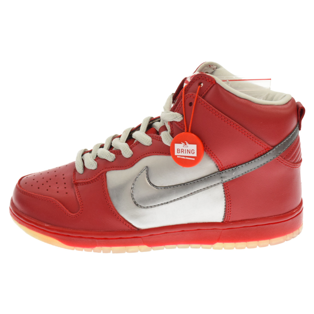 NIKE SB ナイキエスビー DUNK HIGH PREMIUM SB MORK & MINDY 313171-002 ダンク ハイ プレミアム モークアンドミンディー ハイカットスニーカー US9.5 レッド/メタリック