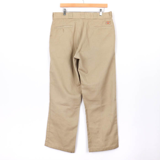 ディッキーズ ワークパンツ ペインターパンツ オリジナルフィット ストレート ロゴ 大きいサイズ メンズ 36×30サイズ ベージュ Dickies 4
