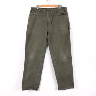 ディッキーズ(Dickies)のディッキーズ ワークパンツ ペインターパンツ ストレート ボトムス 大きいサイズ アメリカ古着 XL相当 メンズ グレー Dickies(その他)