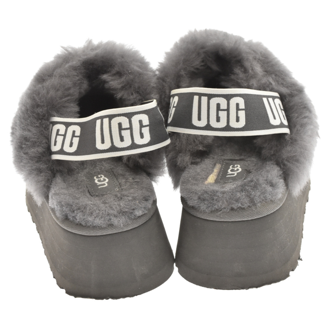 UGG アグ FUNKETTE 厚底 ムートン サンダル シューズ グレー US6/23cm