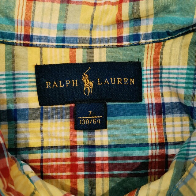 Ralph Lauren(ラルフローレン)のラルフローレン 半袖シャツ イエロー 130 キッズ/ベビー/マタニティのキッズ服男の子用(90cm~)(ブラウス)の商品写真