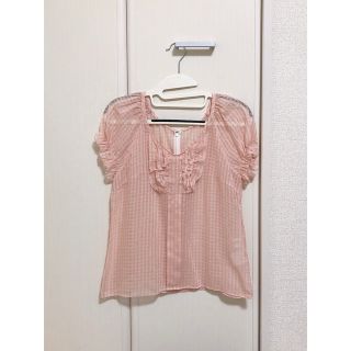 ジルスチュアート(JILLSTUART)のジルスチュアート シアー チェック フリル ブラウス(シャツ/ブラウス(半袖/袖なし))