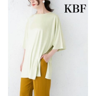 ケービーエフ(KBF)のKBF スエードBIG Tシャツ ミントグリーン　半袖ビッグTシャツ(Tシャツ(半袖/袖なし))