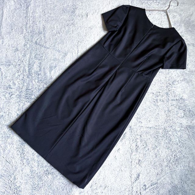 theory LUXE】セオリーリュクス ノーカラー ワンピーススーツ 38