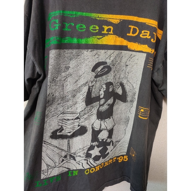 【値下げ不可】古着 90s GREEN DAY メンズのトップス(Tシャツ/カットソー(半袖/袖なし))の商品写真