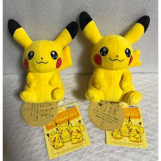 マイピカチュウ オスメスセットMy PIKACHU ぬいぐるみ キラ目 タグ付き