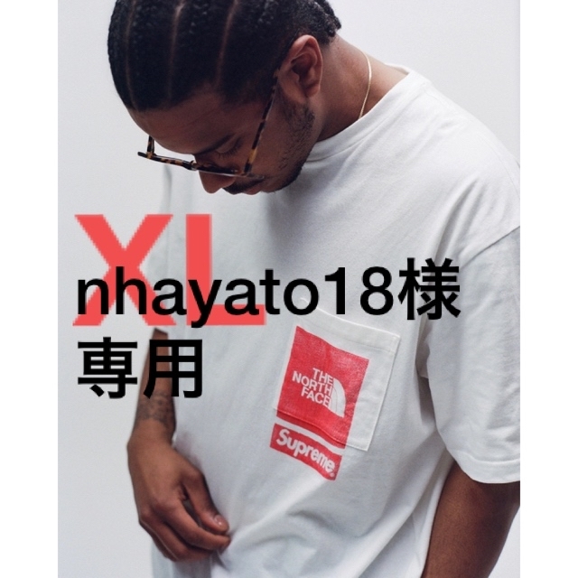 Supreme/TNF Printed Pocket Tee White XL 今ならほぼ即納！ 51.0%OFF