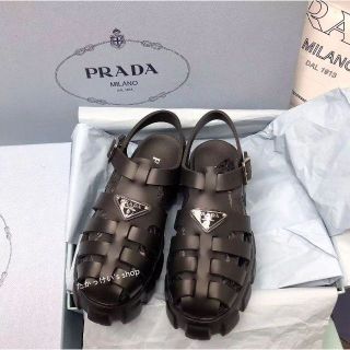 PRADA - PRADA プラダ クロコ 型押 中古 サンダル 12 参考30cm の通販