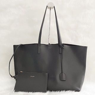 サンローラン(Saint Laurent)の【超極美品】サンローラン　サックショッピング　トートバッグ　グレー(トートバッグ)