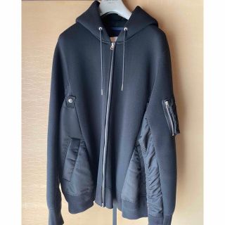 サカイ(sacai)のsacai  Sweat x MA-1 Hoodie  サイズ4(パーカー)