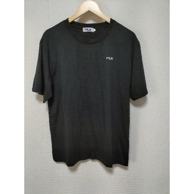 FILA(フィラ)のFILA フィラ Tシャツ 半袖 ロゴ 刺繍 黒 FREE FH7558-A メンズのトップス(Tシャツ/カットソー(半袖/袖なし))の商品写真
