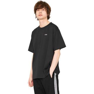 フィラ(FILA)のFILA フィラ Tシャツ 半袖 ロゴ 刺繍 黒 FREE FH7558-A(Tシャツ/カットソー(半袖/袖なし))