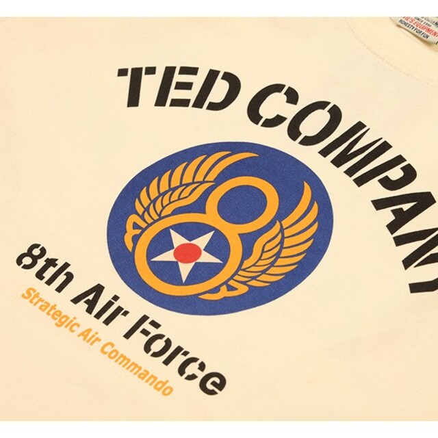 TEDMAN(テッドマン)のテッドマン/Tシャツ/ホワイト/TDSS-555/エフ商会/カミナリモータース メンズのトップス(Tシャツ/カットソー(半袖/袖なし))の商品写真