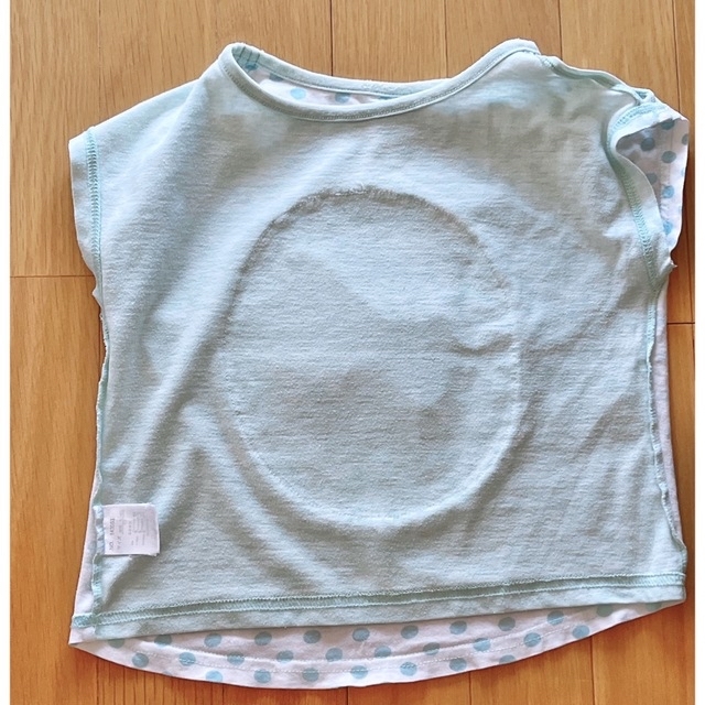 半袖　肩空き　Tシャツ　120 キッズ/ベビー/マタニティのキッズ服女の子用(90cm~)(Tシャツ/カットソー)の商品写真