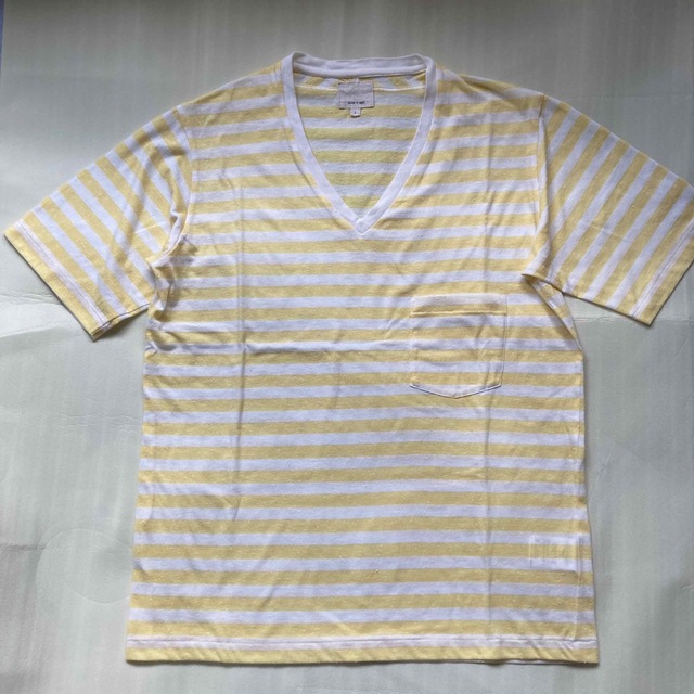 AER ADAM ET ROPE(アダムエロペ)のADAM ET ROPE アダムエロペ　VネックTシャツ　日本製 メンズのトップス(Tシャツ/カットソー(半袖/袖なし))の商品写真