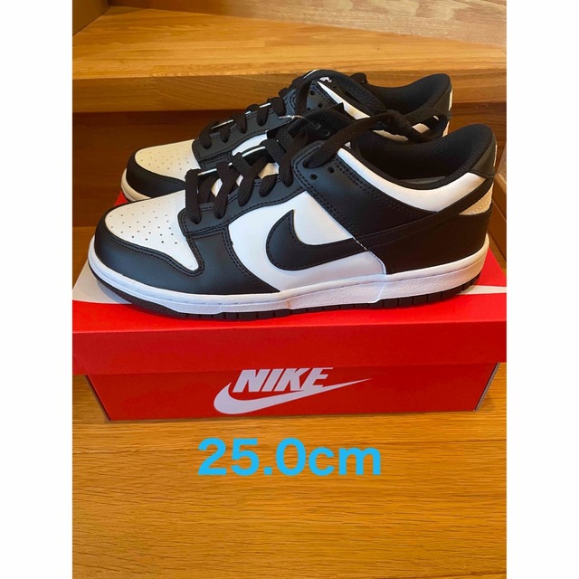 25.0cm Nike GS Dunk Low パンダ US7Y PANDA ファッション www