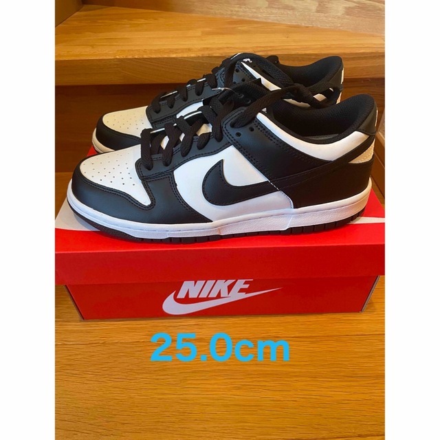 25.0cm Nike GS Dunk Low パンダ US7Y PANDA