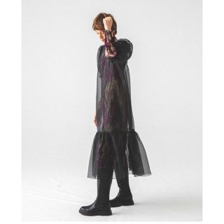 MECRE レイヤードオーガンジーワンピースの通販 by ch's shop|ラクマ