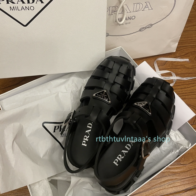PRADA プラダ フォームラバー サンダル 38新品未使用 2022人気新作