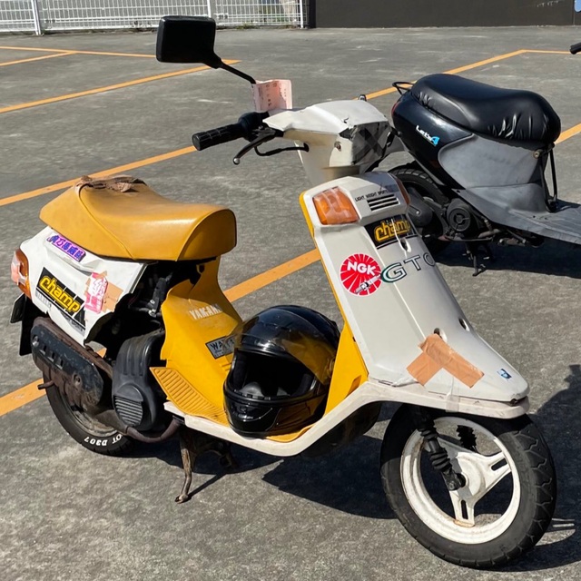 YAMAHA champ チャンプ50 神戸 手元バイク