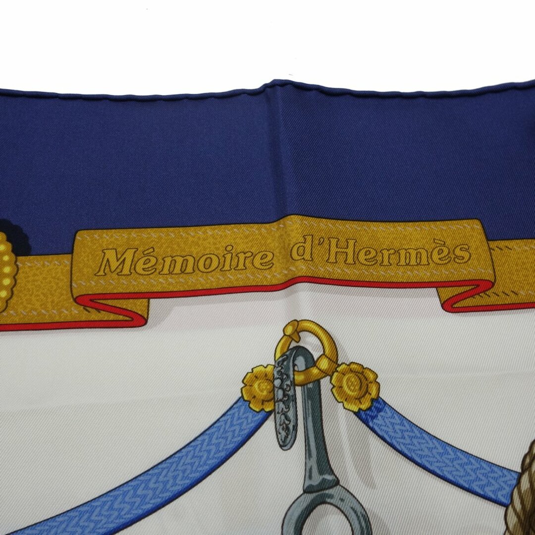 エルメス HERMES カレ90 Memoire d Hermes エルメスの思い出 スカーフ シルク100％  ブルー  マルチカラー / 083411 3