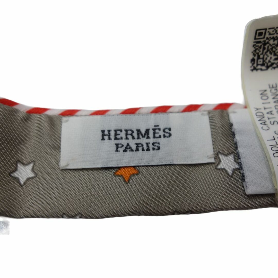 エルメス HERMES ツイリードールキャンディ スカーフ シルク100％  アッシュグレー  マルチカラー / 083431 6