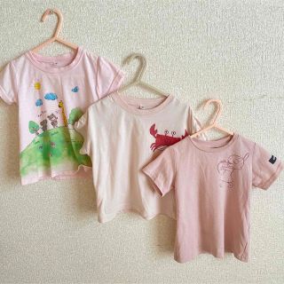 ニシマツヤ(西松屋)の90-95cm Tシャツ　3枚セット　まとめ売り(Tシャツ/カットソー)