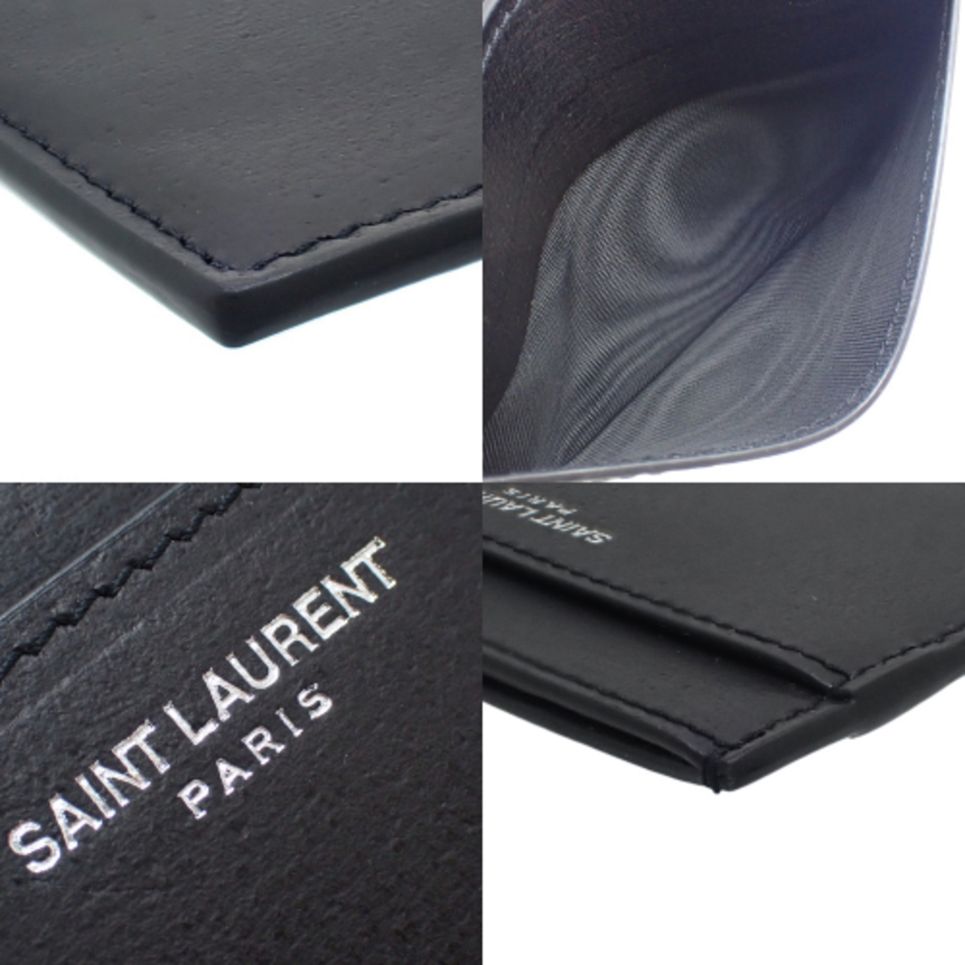 Saint Laurent Paris サンローラン　パリ カードケース - 黒