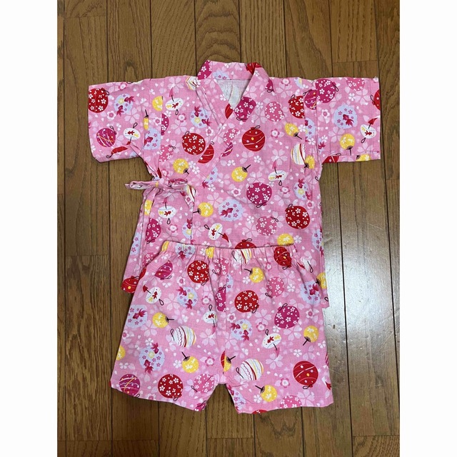 （コニーちゃん。専用）甚平　女の子　サイズ95 キッズ/ベビー/マタニティのキッズ服女の子用(90cm~)(甚平/浴衣)の商品写真