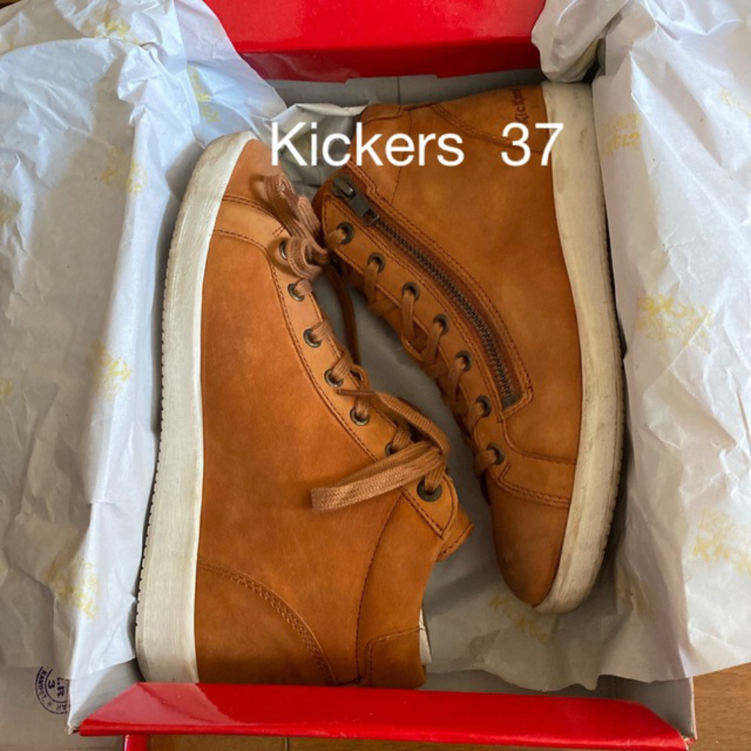 familiar - 値下げ!キッカーズ 本革 37 23.5 美品 kickers の通販 by