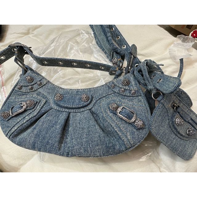 BALENCIAGA ❣️LE CAGOLE XS ショルダーバッグ デニム 【ギフト